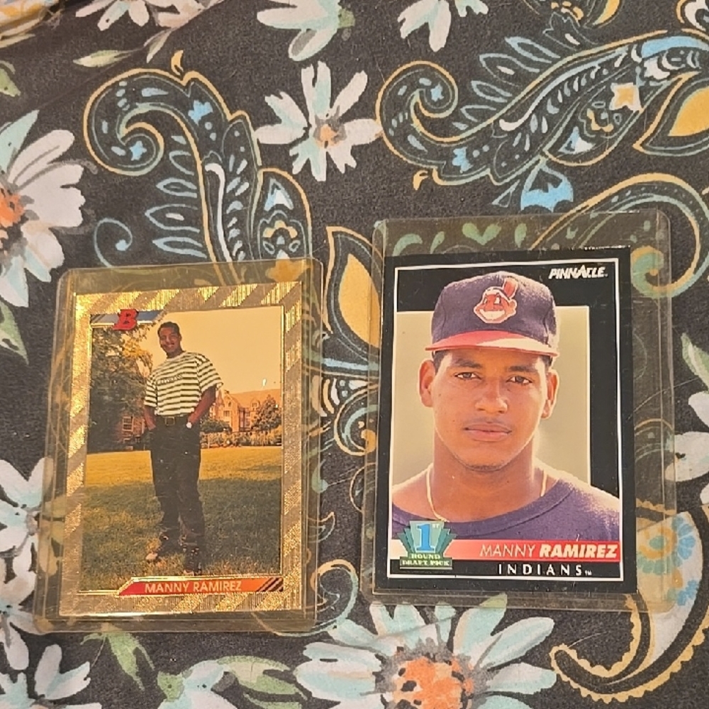 Manny Ramirez Baseball Cards Bowman And Pinnacle